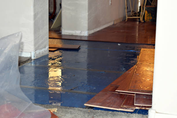 Professional Water Damage Restoration technician working in Standish, ME